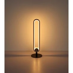 Globo TOPPOLE Tischleuchte LED Schwarz, 1-flammig -Günstiges Tischlampen Geschäft globo toppole tischleuchte 58007tl 4