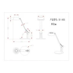 Globo URSINO Tischleuchte LED Silber, 1-flammig -Günstiges Tischlampen Geschäft globo ursino tischleuchte 58422s 7