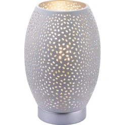 Globo VAS Tischleuchte Silber, 1-flammig