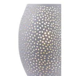 Globo VAS Tischleuchte Silber, 1-flammig -Günstiges Tischlampen Geschäft globo vas tischleuchte 24002w 2