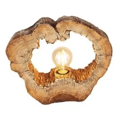 Globo VINZENZ Tischleuchte Holz dunkel, 1-flammig -Günstiges Tischlampen Geschäft globo vinzenz tischleuchte 22516 3