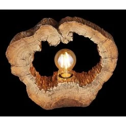 Globo VINZENZ Tischleuchte Holz dunkel, 1-flammig -Günstiges Tischlampen Geschäft globo vinzenz tischleuchte 22516 4