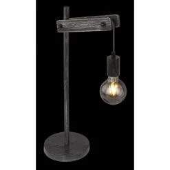 Globo VISSO Tischleuchte Schwarz, 1-flammig -Günstiges Tischlampen Geschäft globo visso tischleuchte 15654t 6