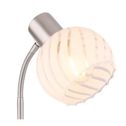 Globo WILLY Tischleuchte Nickel-Matt, 1-flammig -Günstiges Tischlampen Geschäft globo willy tischleuchte 54025 1t 2