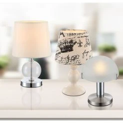 Globo Gloo OTTI Tischleuchte LED Nickel-Matt, 1-flammig -Günstiges Tischlampen Geschäft gloo otti tischleuchte 21934 1