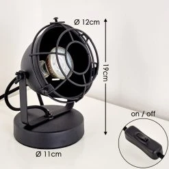 Hofstein Glostrup Tischleuchte Schwarz, 1-flammig -Günstiges Tischlampen Geschäft glostrup tischleuchte h3293706 do1 1