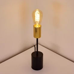 Hofstein Gnarp Tischleuchte Schwarz, Gold, 1-flammig -Günstiges Tischlampen Geschäft gnarp tischleuchte h3324349 11