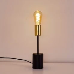 Hofstein Gnarp Tischleuchte Schwarz, Gold, 1-flammig -Günstiges Tischlampen Geschäft gnarp tischleuchte h3324349 9