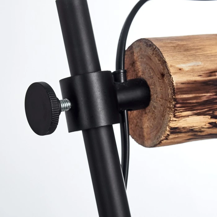 Hofstein Gondo Tischleuchte Schwarz, Holz hell, 1-flammig 13 Hofstein Gondo Tischleuchte Schwarz, Holz hell, 1-flammig – Bild 11