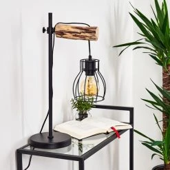 Hofstein Gondo Tischleuchte Schwarz, Holz hell, 1-flammig 27 Hofstein Gondo Tischleuchte Schwarz, Holz hell, 1-flammig -Günstiges Tischlampen Geschäft gondo tischleuchte h3332399 8