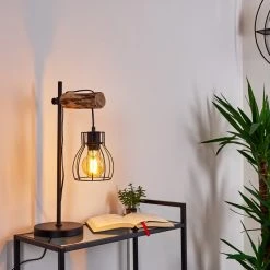 Hofstein Gondo Tischleuchte Schwarz, Holz hell, 1-flammig 28 Hofstein Gondo Tischleuchte Schwarz, Holz hell, 1-flammig -Günstiges Tischlampen Geschäft gondo tischleuchte h3332399 9