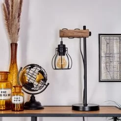 Hofstein Gondo Tischleuchte Schwarz, Naturfarben, 1-flammig -Günstiges Tischlampen Geschäft gondo tischleuchte h3535981 13