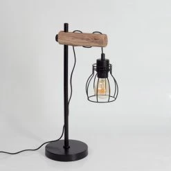 Hofstein Gondo Tischleuchte Schwarz, Naturfarben, 1-flammig -Günstiges Tischlampen Geschäft gondo tischleuchte h3535981 7