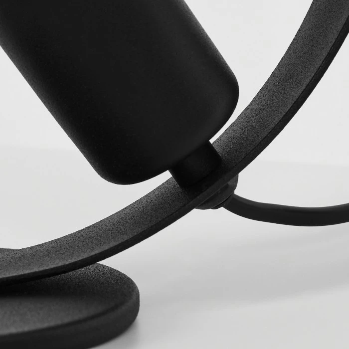 Hofstein Gourguel Tischleuchte Schwarz, 1-flammig 8 Hofstein Gourguel Tischleuchte Schwarz, 1-flammig – Bild 6