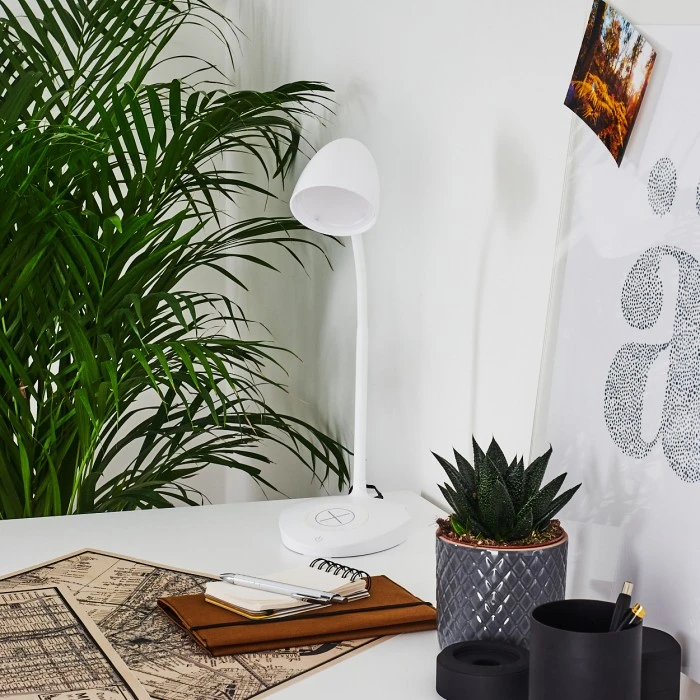 Hofstein Grenoble Tischleuchte LED Weiß, 1-flammig 14 Hofstein Grenoble Tischleuchte LED Weiß, 1-flammig – Bild 12