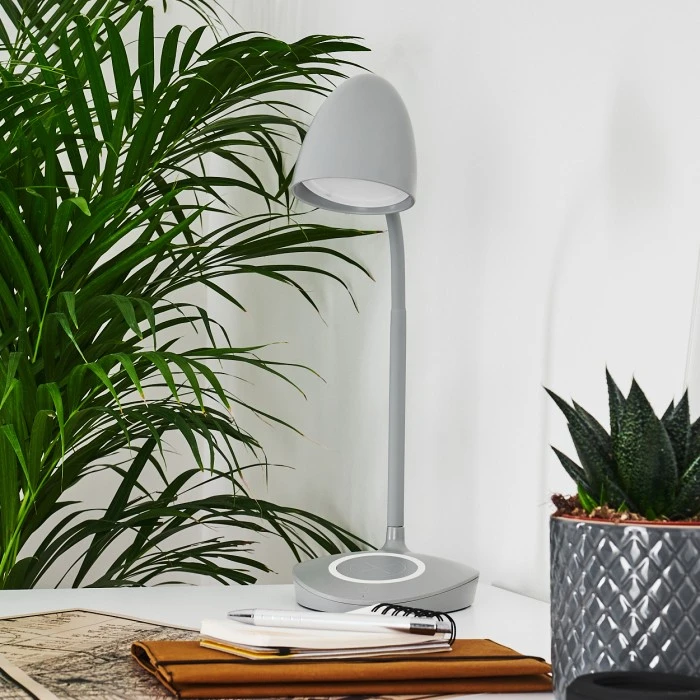 Hofstein Grenoble Tischleuchte LED Grau, 1-flammig 15 Hofstein Grenoble Tischleuchte LED Grau, 1-flammig – Bild 13