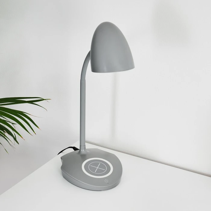 Hofstein Grenoble Tischleuchte LED Grau, 1-flammig 11 Hofstein Grenoble Tischleuchte LED Grau, 1-flammig – Bild 9