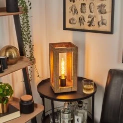 Hofstein Guarda Tischleuchte Schwarz, Naturfarben, 1-flammig -Günstiges Tischlampen Geschäft guarda tischleuchte h3536810 6