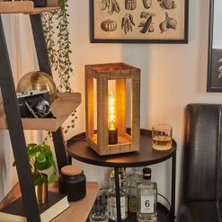 Hofstein Guarda Tischleuchte Schwarz, Naturfarben, 1-flammig -Günstiges Tischlampen Geschäft guarda tischleuchte h3536810 8