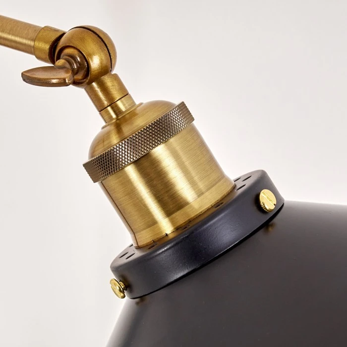 Hofstein Gudem Tischleuchte Schwarz-Gold, 1-flammig 13 Hofstein Gudem Tischleuchte Schwarz-Gold, 1-flammig – Bild 11