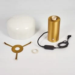 Hofstein Guicia Tischleuchte Messing, Gold, 1-flammig -Günstiges Tischlampen Geschäft guicia tischleuchte h3407400 4