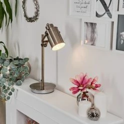 Hofstein Guynemer Tischleuchte Bronze, Antik, 1-flammig