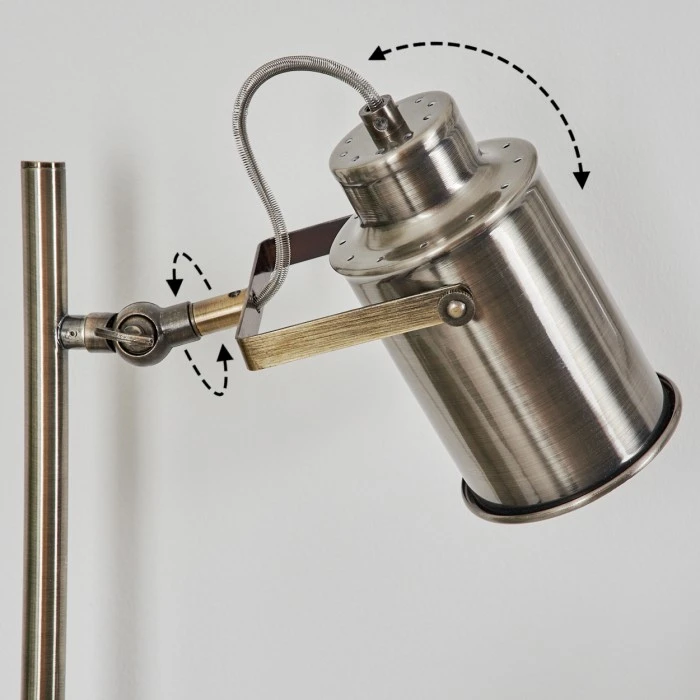 Hofstein Guynemer Tischleuchte Bronze, Antik, 1-flammig 5 Hofstein Guynemer Tischleuchte Bronze, Antik, 1-flammig – Bild 3