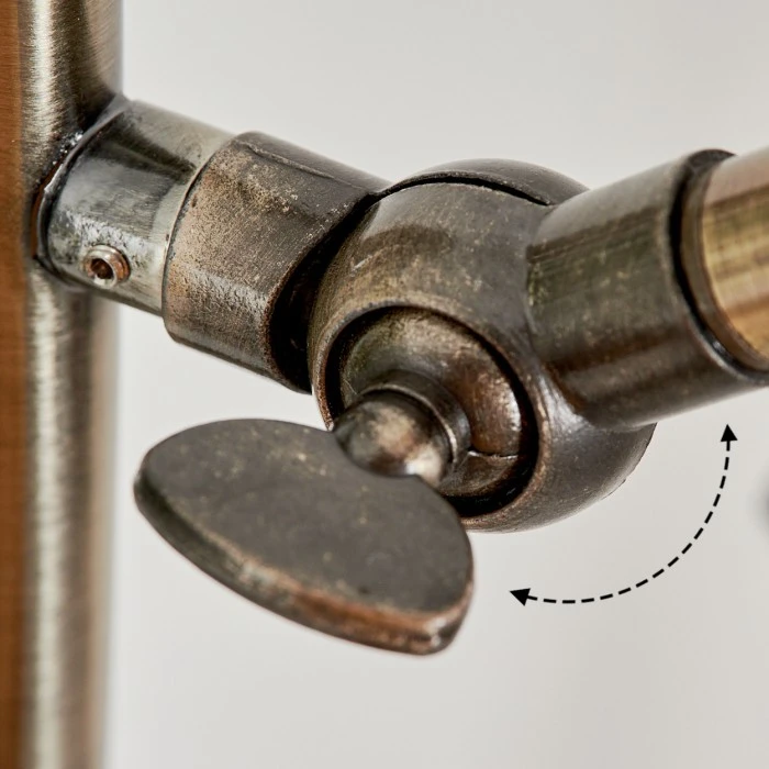 Hofstein Guynemer Tischleuchte Bronze, Antik, 1-flammig 8 Hofstein Guynemer Tischleuchte Bronze, Antik, 1-flammig – Bild 6