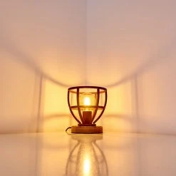 Hofstein Haervej Tischleuchte Rostfarben, Holz hell, 1-flammig -Günstiges Tischlampen Geschäft haervej tischleuchte h3349434 14