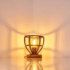 Hofstein Haervej Tischleuchte Schwarz, Holz hell, 1-flammig -Günstiges Tischlampen Geschäft haervej tischleuchte h3349458 13