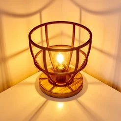 Hofstein Haervej Tischleuchte Rostfarben, Naturfarben, 1-flammig -Günstiges Tischlampen Geschäft haervej tischleuchte h3349496 13