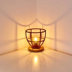 Hofstein Haervej Tischleuchte Rostfarben, Naturfarben, 1-flammig -Günstiges Tischlampen Geschäft haervej tischleuchte h3349496 4