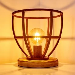 Hofstein Haervej Tischleuchte Rostfarben, Naturfarben, 1-flammig -Günstiges Tischlampen Geschäft haervej tischleuchte h3349496 6