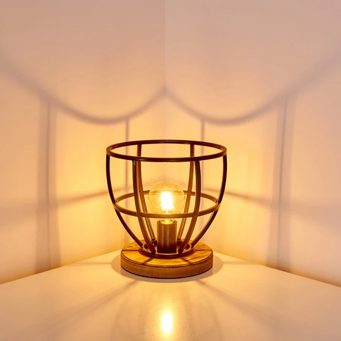 Hofstein Haervej Tischleuchte Schwarz, Braun, 1-flammig 6 Hofstein Haervej Tischleuchte Schwarz, Braun, 1-flammig – Bild 4