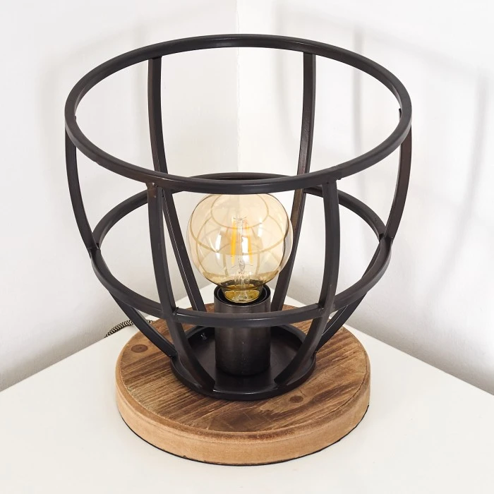 Hofstein Haervej Tischleuchte Schwarz, Braun, 1-flammig 7 Hofstein Haervej Tischleuchte Schwarz, Braun, 1-flammig – Bild 5