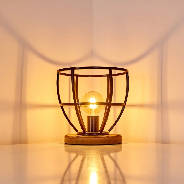 Hofstein Haervej Tischleuchte Schwarz, Braun, 1-flammig 8 Hofstein Haervej Tischleuchte Schwarz, Braun, 1-flammig – Bild 6