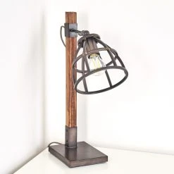 Hofstein Haervej Tischleuchte Grau, Braun, 1-flammig -Günstiges Tischlampen Geschäft haervej tischleuchte h3351185 12