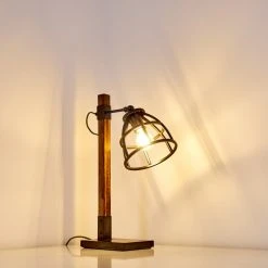 Hofstein Haervej Tischleuchte Grau, Braun, 1-flammig -Günstiges Tischlampen Geschäft haervej tischleuchte h3351185 6