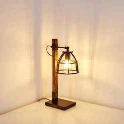 Hofstein Haervej Tischleuchte Grau, Braun, 1-flammig -Günstiges Tischlampen Geschäft haervej tischleuchte h3351185 7