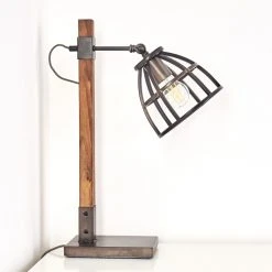 Hofstein Haervej Tischleuchte Grau, Braun, 1-flammig -Günstiges Tischlampen Geschäft haervej tischleuchte h3351185 8