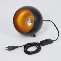 Hofstein Hajo Tischleuchte Schwarz-Gold, 1-flammig -Günstiges Tischlampen Geschäft hajo tischleuchte h3278888 4