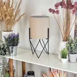 Hofstein Hallata Tischleuchte Schwarz, 1-flammig -Günstiges Tischlampen Geschäft hallata tischleuchte h3595053 1