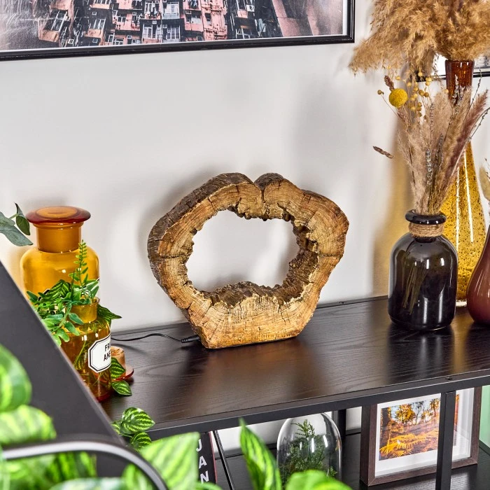 Hofstein Hasteboda Tischleuchte LED Braun, Holzoptik, 1-flammig 13 Hofstein Hasteboda Tischleuchte LED Braun, Holzoptik, 1-flammig – Bild 11