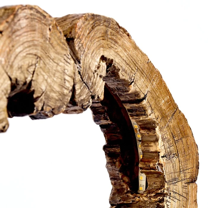 Hofstein Hasteboda Tischleuchte LED Braun, Holzoptik, 1-flammig 8 Hofstein Hasteboda Tischleuchte LED Braun, Holzoptik, 1-flammig – Bild 6