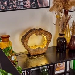 Hofstein Hasteboda Tischleuchte LED Braun, Holzoptik, 1-flammig 21 Hofstein Hasteboda Tischleuchte LED Braun, Holzoptik, 1-flammig -Günstiges Tischlampen Geschäft hasteboda tischleuchte h3560457 8