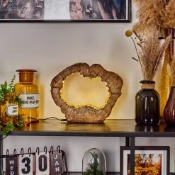 Hofstein Hasteboda Tischleuchte LED Braun, Holzoptik, 1-flammig 22 Hofstein Hasteboda Tischleuchte LED Braun, Holzoptik, 1-flammig -Günstiges Tischlampen Geschäft hasteboda tischleuchte h3560457 9