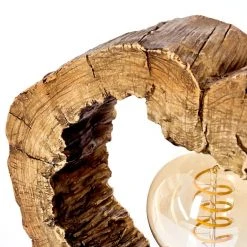 Hofstein Hasteboda Tischleuchte Braun, Holzoptik, 1-flammig -Günstiges Tischlampen Geschäft hasteboda tischleuchte h3588765 2