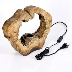 Hofstein Hasteboda Tischleuchte Braun, Holzoptik, 1-flammig -Günstiges Tischlampen Geschäft hasteboda tischleuchte h3588765 4