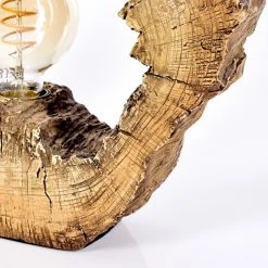 Hofstein Hasteboda Tischleuchte Braun, Holzoptik, 1-flammig -Günstiges Tischlampen Geschäft hasteboda tischleuchte h3588765 5