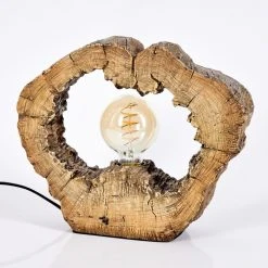 Hofstein Hasteboda Tischleuchte Braun, Holzoptik, 1-flammig -Günstiges Tischlampen Geschäft hasteboda tischleuchte h3588765 7